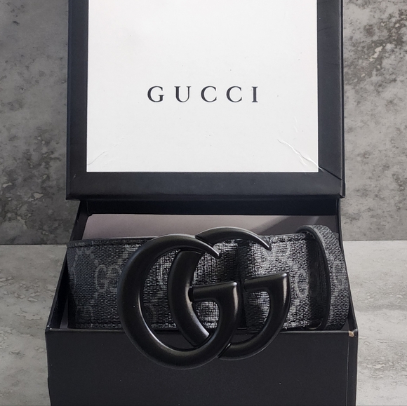 Gucci Other - Gucci Black Belt with GG Buckle ✨️🆕️